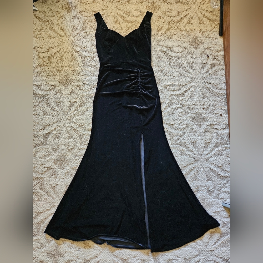 FOXBLOOD Size Small Velvety Dress with Side Slit